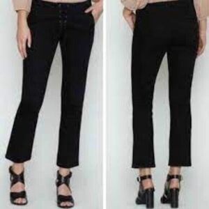 JOIE JEANS size 27 4 Black Lace Up The Anchor Pants Jeans